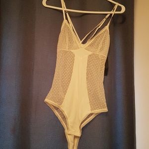 Sheer lace bodysuit